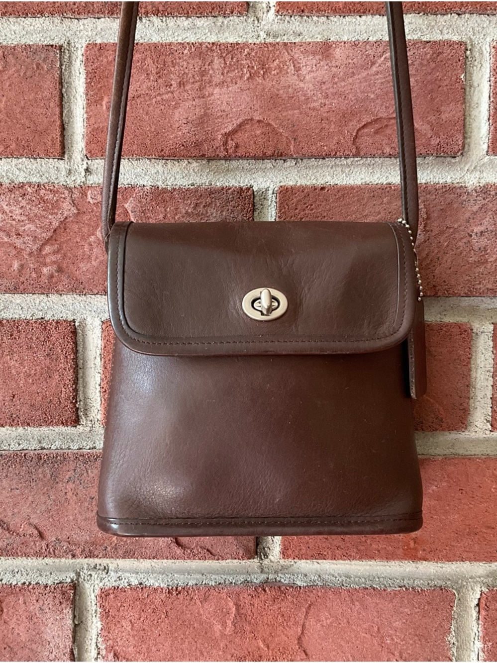 Coach 9049 Tango Flap Mahogany Leather Crossbody Vintage 90’ Bag